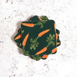 Corinne Alexander Carrot Coaster Set by- Coasters