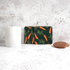 Corinne Alexander Carrot Coaster Set by- Coasters