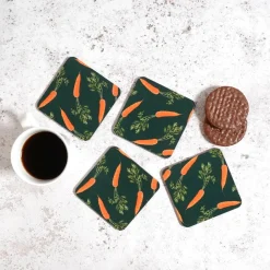 Corinne Alexander Carrot Coaster Set by- Coasters