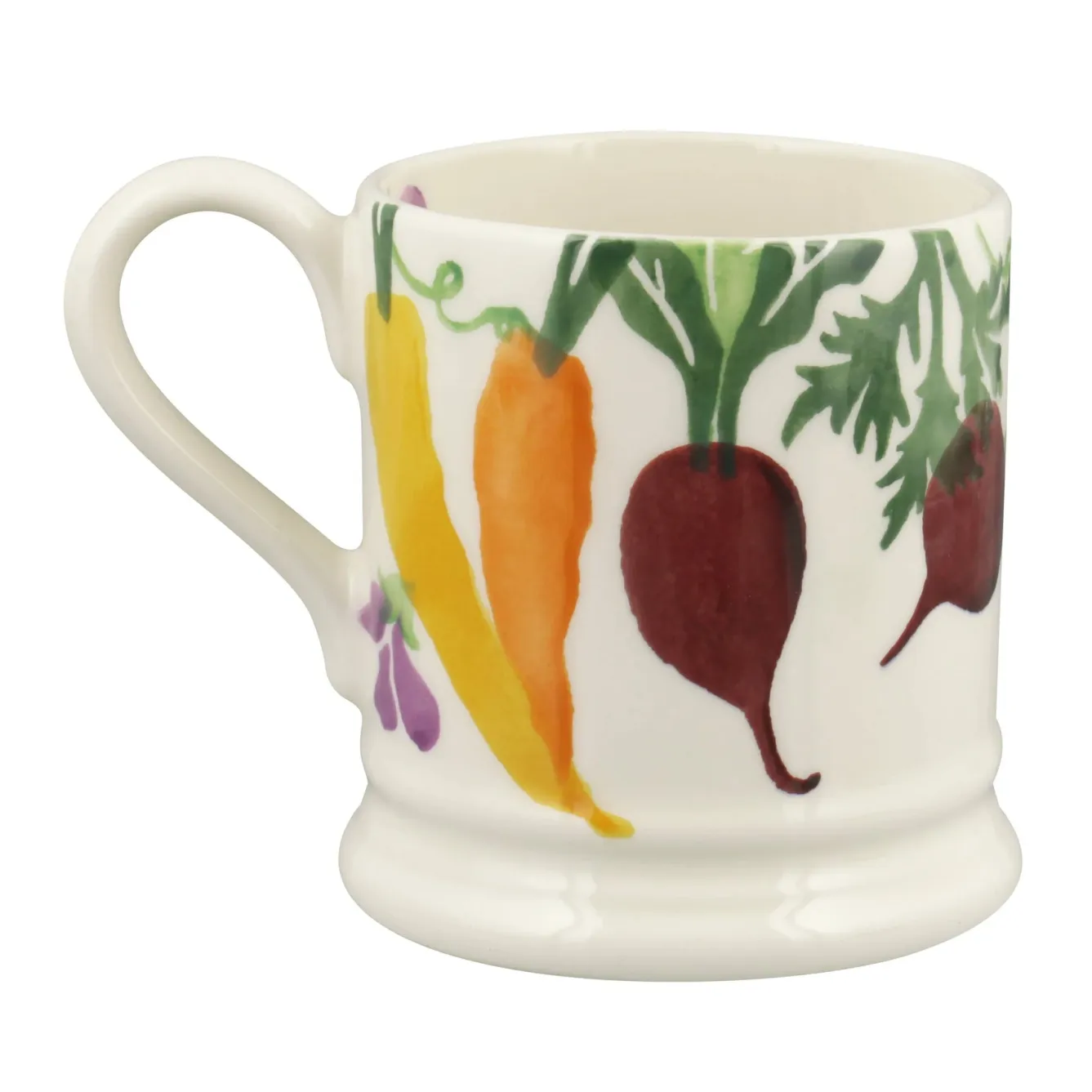 Emma Bridgewater Carrots and Beets 1/2 Pint Mug- Flowers & Garden