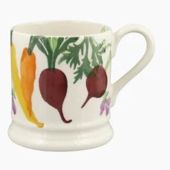Emma Bridgewater Carrots and Beets 1/2 Pint Mug- Flowers & Garden