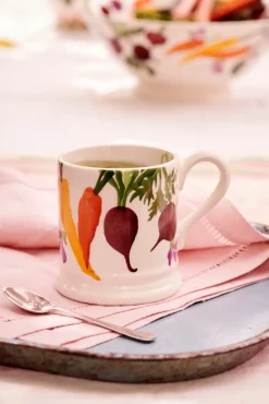 Emma Bridgewater Carrots and Beets 1/2 Pint Mug- Flowers & Garden