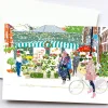Njeri Illustrated Castle Street Flowers Christmas Card- Christmas Cards|Greeting Cards