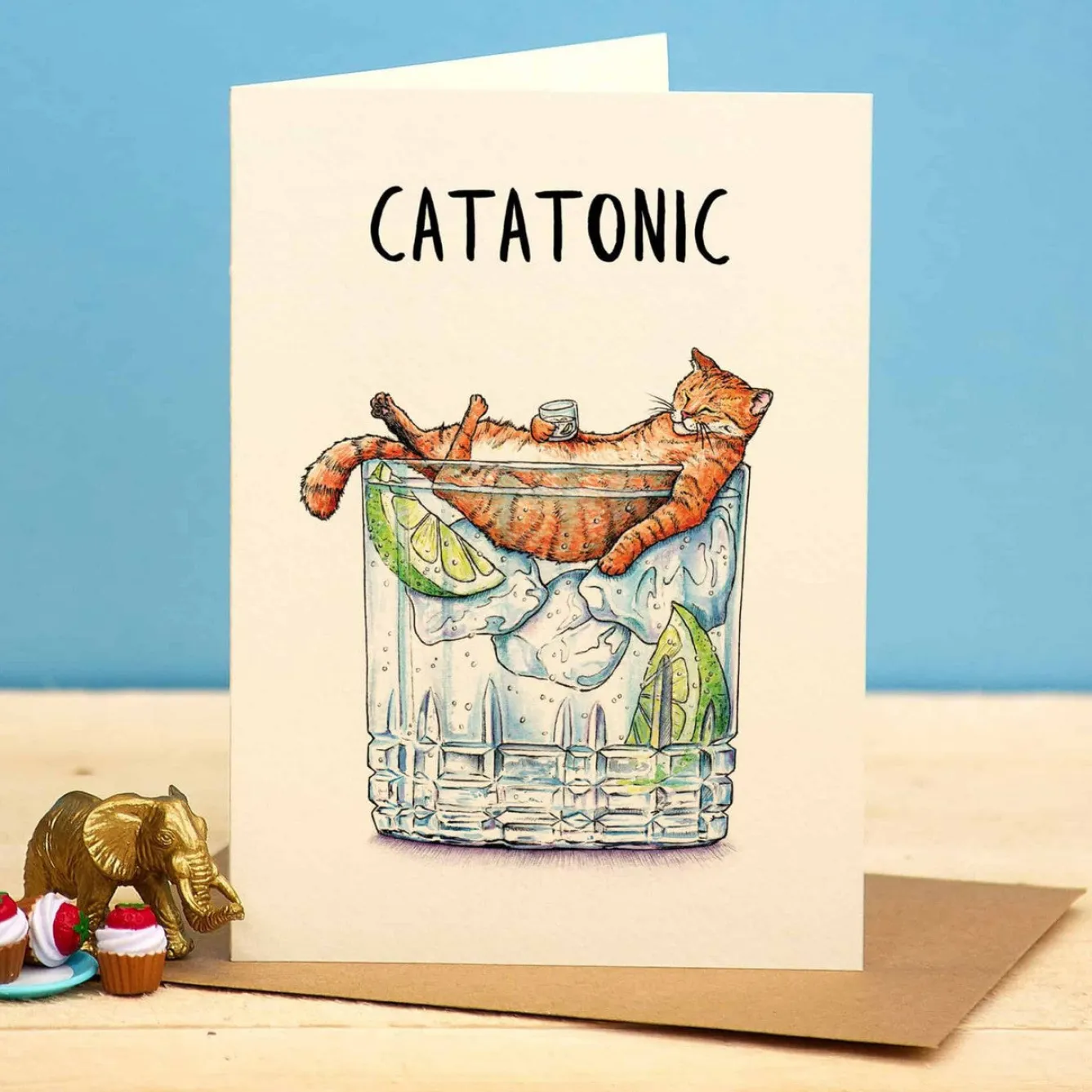Bewilderbeest Catatonic Greetings Card- Greeting Cards