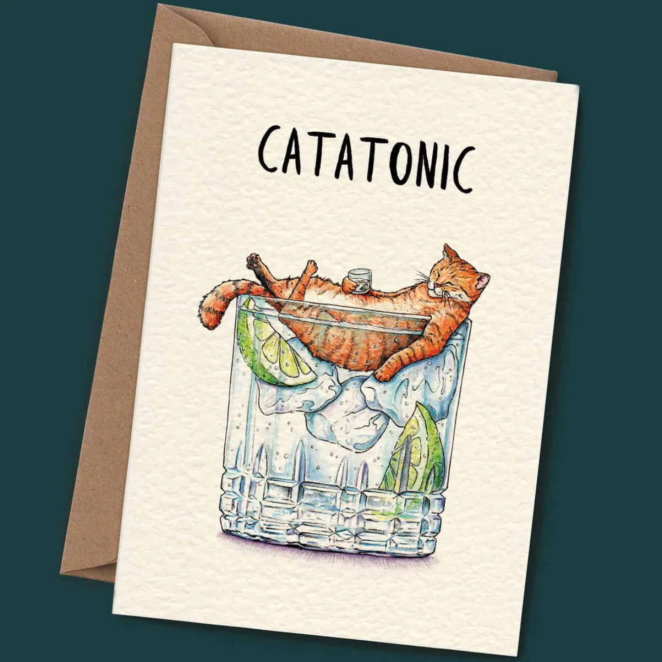 Bewilderbeest Catatonic Greetings Card- Greeting Cards