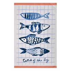 Ulster Weavers Catch of the Day 4 Fish Cotton Tea Towel- Tea|Tea Towels