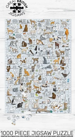 GB Jigsaws Ltd Cats A-Z 1000 Piece Jigsaw Puzzle- Puzzles