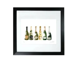 Corinne Alexander Champagne Framed Print by- Art