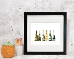 Corinne Alexander Champagne Framed Print by- Art