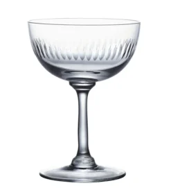 The Vintage List Champagne Saucer with Spears Design by- Glassware