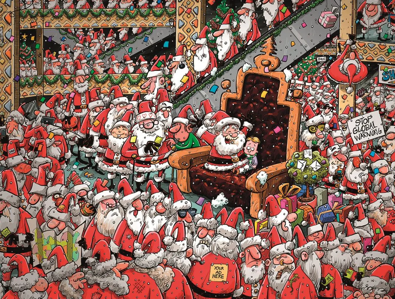 All Jigsaw Puzzles Chaos at Christmas 4 x 500 Piece Jigsaw Puzzles- Puzzles|Children