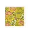 The Art File Chartreuse Florals & Bird Greeting Card- Greeting Cards