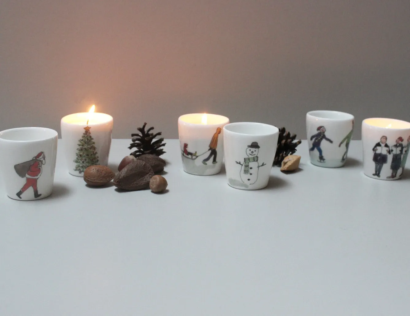 Helen Beard Cheerful Santa Small Cup- Christmas|Seasonal Decor