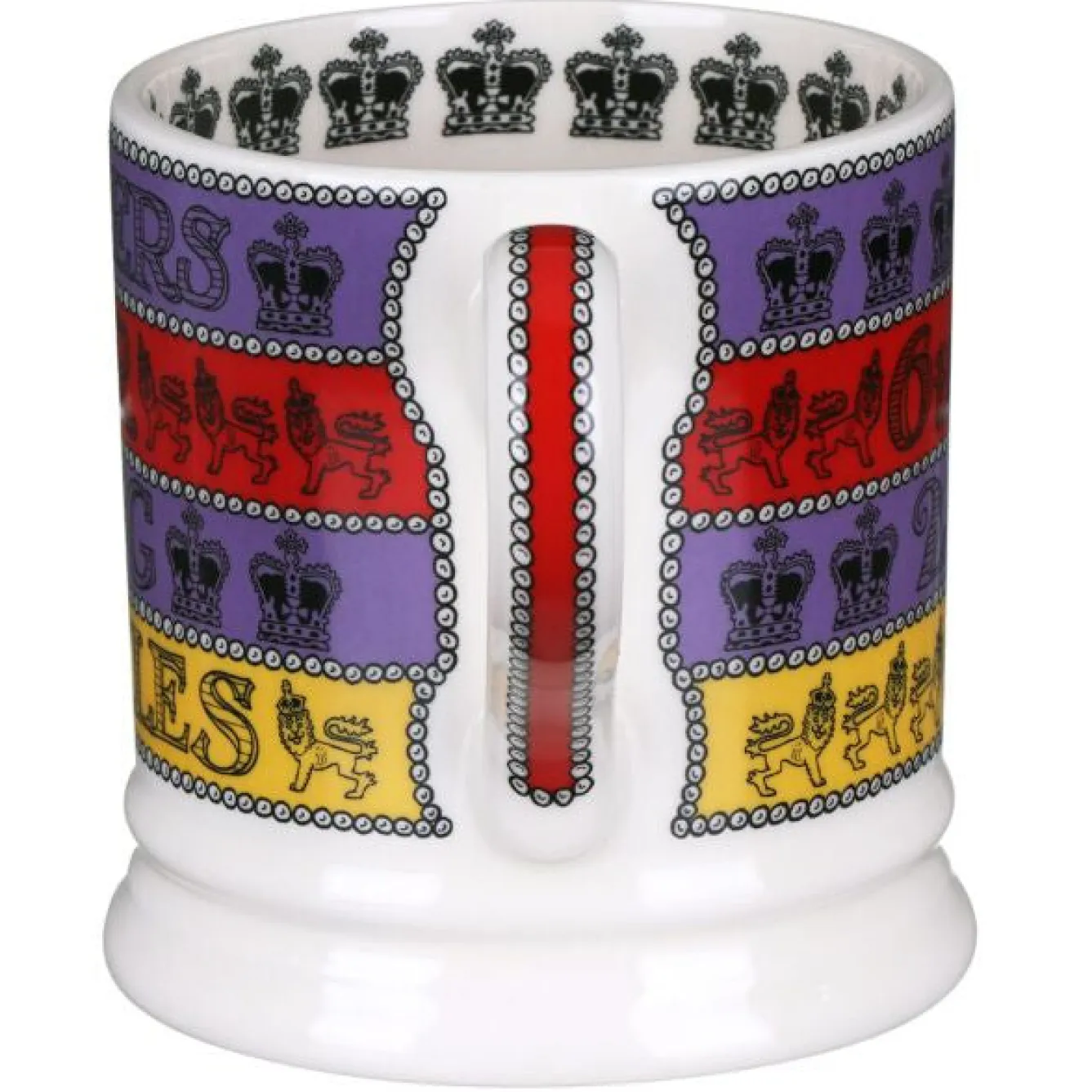 Emma Bridgewater 3 Cheers for King Charles III 1 Pint Mug- Royal