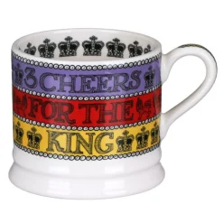 Emma Bridgewater 3 Cheers for King Charles III Small Mug- Royal
