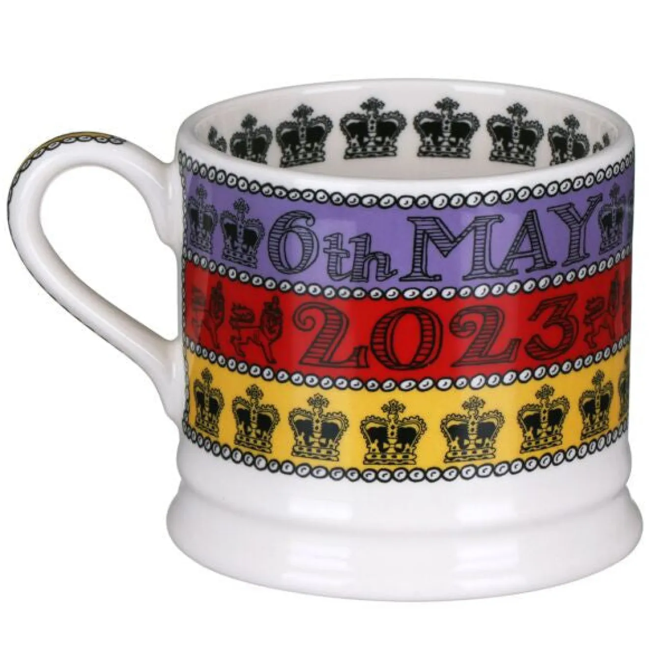 Emma Bridgewater 3 Cheers for King Charles III Small Mug- Royal