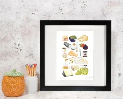 Corinne Alexander Cheese Board Print by- Art