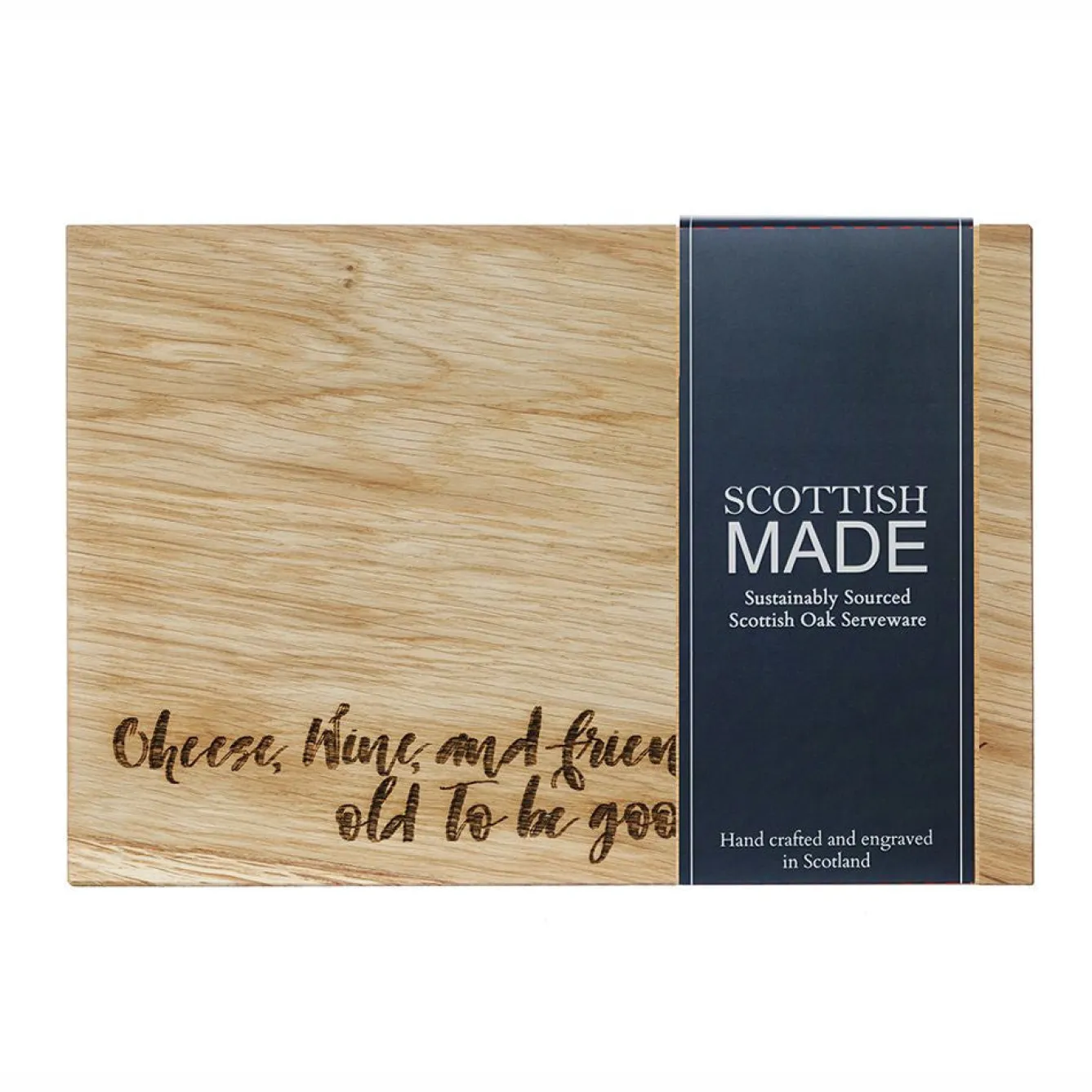 Selbrae Cheese, Wine and Friends Oak Serving Board 12in- Tea|Serving Plates & Boards