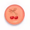 Roomytown Cherries Round Enamel Printed Tray- Trays|Stationery