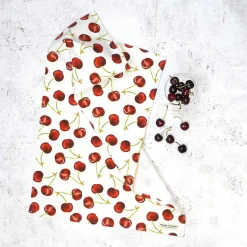 Corinne Alexander Cherry Tea Towel by- Tea|Tea Towels