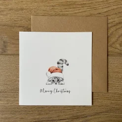 Katherine Sheard Designs Chester Cat Christmas Greetings Card- Greeting Cards
