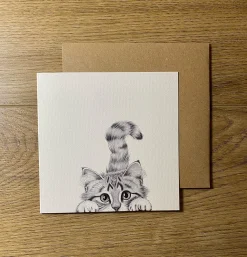 Katherine Sheard Designs Chester Cat Greetings Card- Greeting Cards