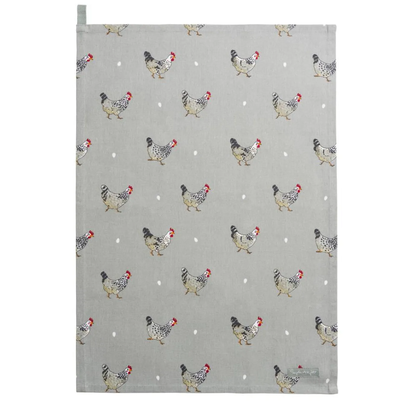 Sophie Allport Chicken Tea Towel- Tea|Tea Towels