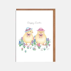 Lottie Murphy Chicks in Hats Easter Card- Easter