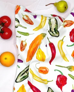 Corinne Alexander Chili Tea Towel by- Father's Day|Tea