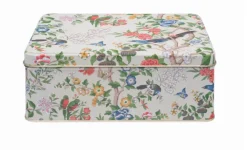 Sanderson Chinoiserie Hall Deep Rectangular Tin- Flowers & Fruits