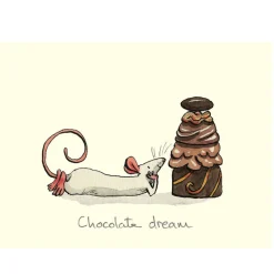 Two Bad Mice Chocolate Dream Greetings Card- Chocolate|Greeting Cards