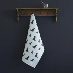 Sweet William Chocolate Labrador Tea Towel- Tea|Tea Towels