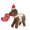 Amica Felt Chocolate Labrador with Stocking Felt Decoration- Christmas Decorations|Christmas