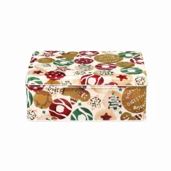Emma Bridgewater Christmas Biscuits Deep Rectangular Tin- Christmas|Storage
