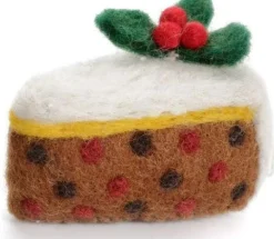Amica Felt Christmas Cake Slice Felt Decoration- Christmas Decorations|Christmas