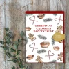 Toasted Crumpet Christmas Calories Don't Count Greetings Card- Christmas Cards|Christmas