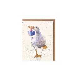 Wrendale Designs 'Christmas Delivery' Duck Gift Enclosure Card- Greeting Cards