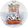 Wrendale Designs Christmas Eve Dog Bone China 8 inch Plate- Plates