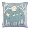 Jan Constantine Christmas Eve Pillow - Duck Egg Blue- Seasonal Decor|Pillows & Throws