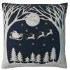 Jan Constantine Christmas Eve Pillow - Navy- Seasonal Decor|Pillows & Throws