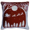 Jan Constantine Christmas Eve Pillow - Red- Seasonal Decor|Pillows & Throws