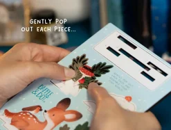Dapple & Dot Christmas Fawn & Robin Pop Out Card- Christmas Cards|Christmas