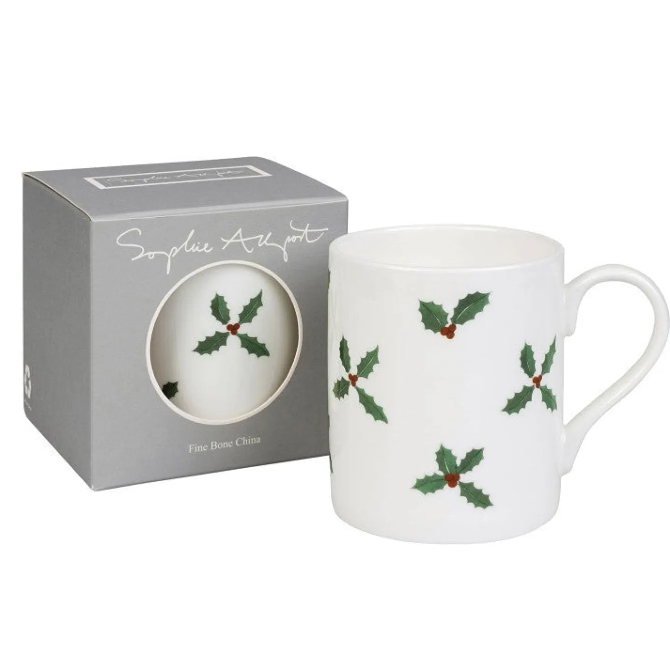 Sophie Allport Christmas Holly & Berry Mug- Tea|Christmas