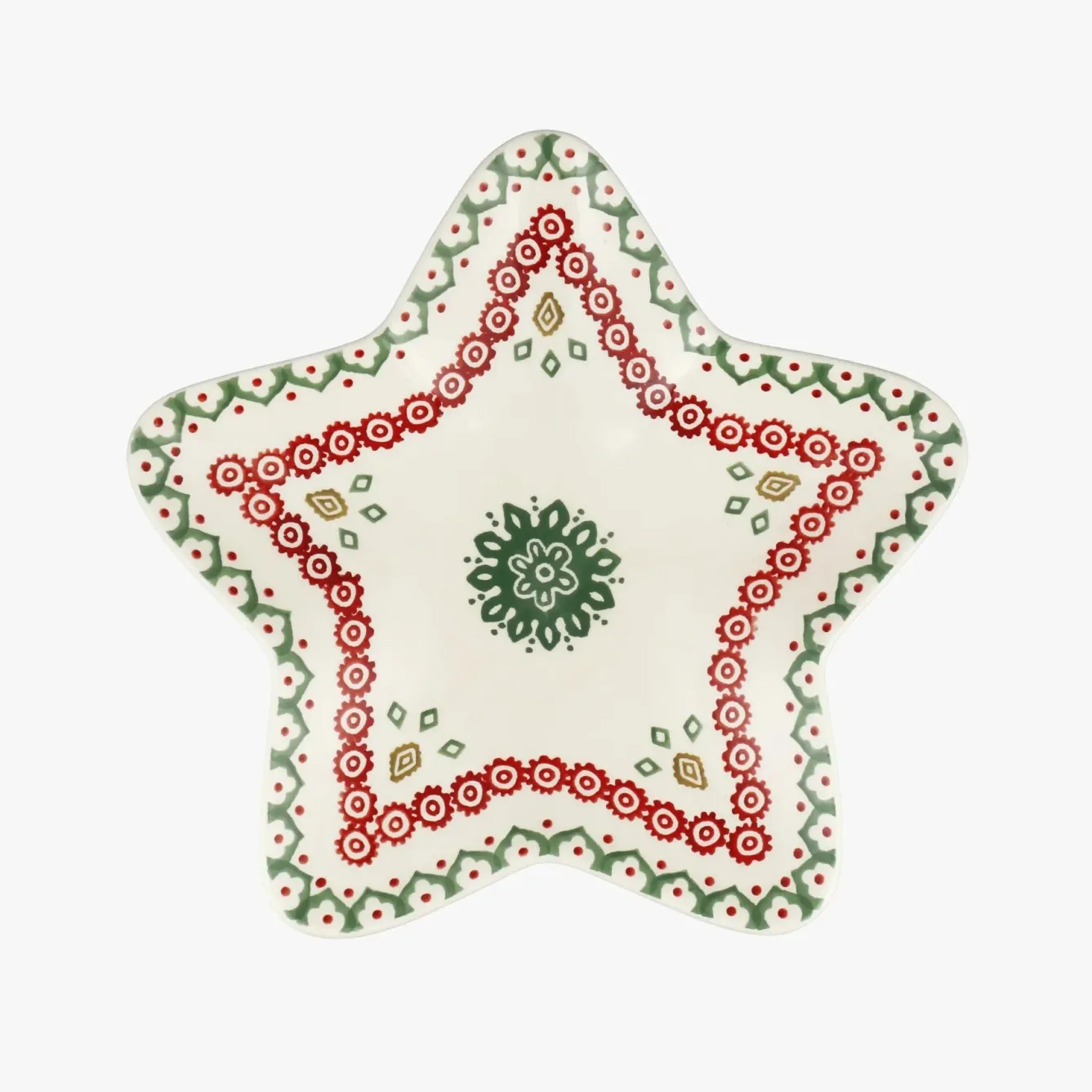 Emma Bridgewater Christmas Joy Medium Star Plate- Serving Plates & Boards