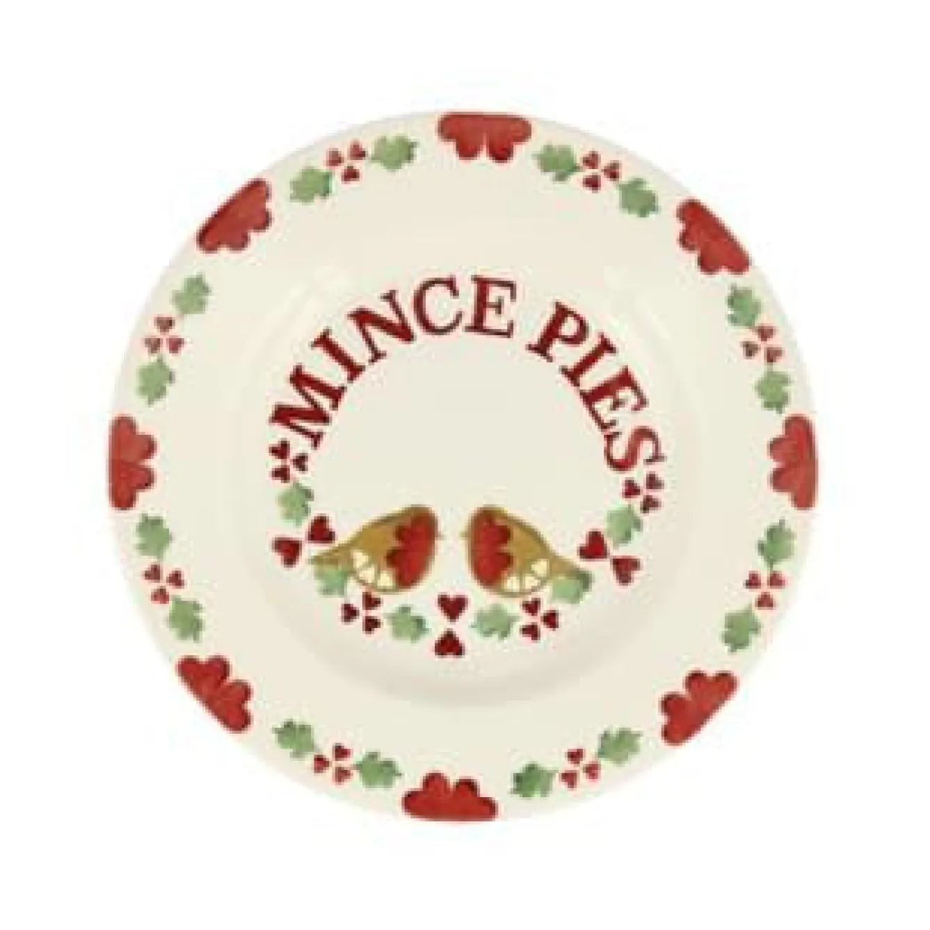 Emma Bridgewater Christmas Joy Mince Pies 8 1/2 inch plate- Plates