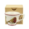 Emma Bridgewater Christmas Joy Robin Tiny Teacup Boxed- Christmas Decorations