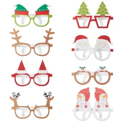 Ginger Ray Christmas Novelty Funglasses- Seasonal Decor