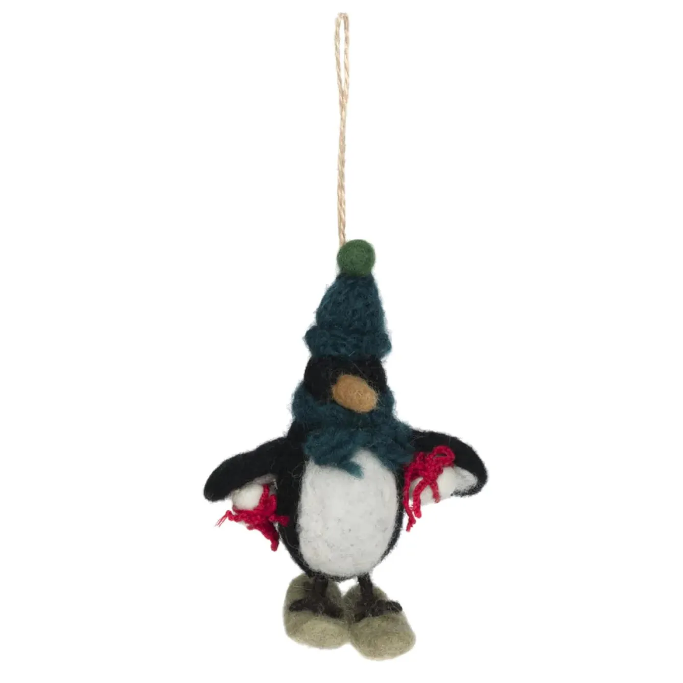 Sophie Allport Christmas Penguin with Gifts Felt Tree Decoration- Christmas|Tea