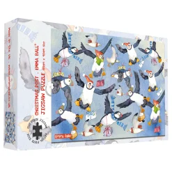 Emma Ball Christmas Post Flying Puffins 1000 Piece Jigsaw Puzzle- Puzzles