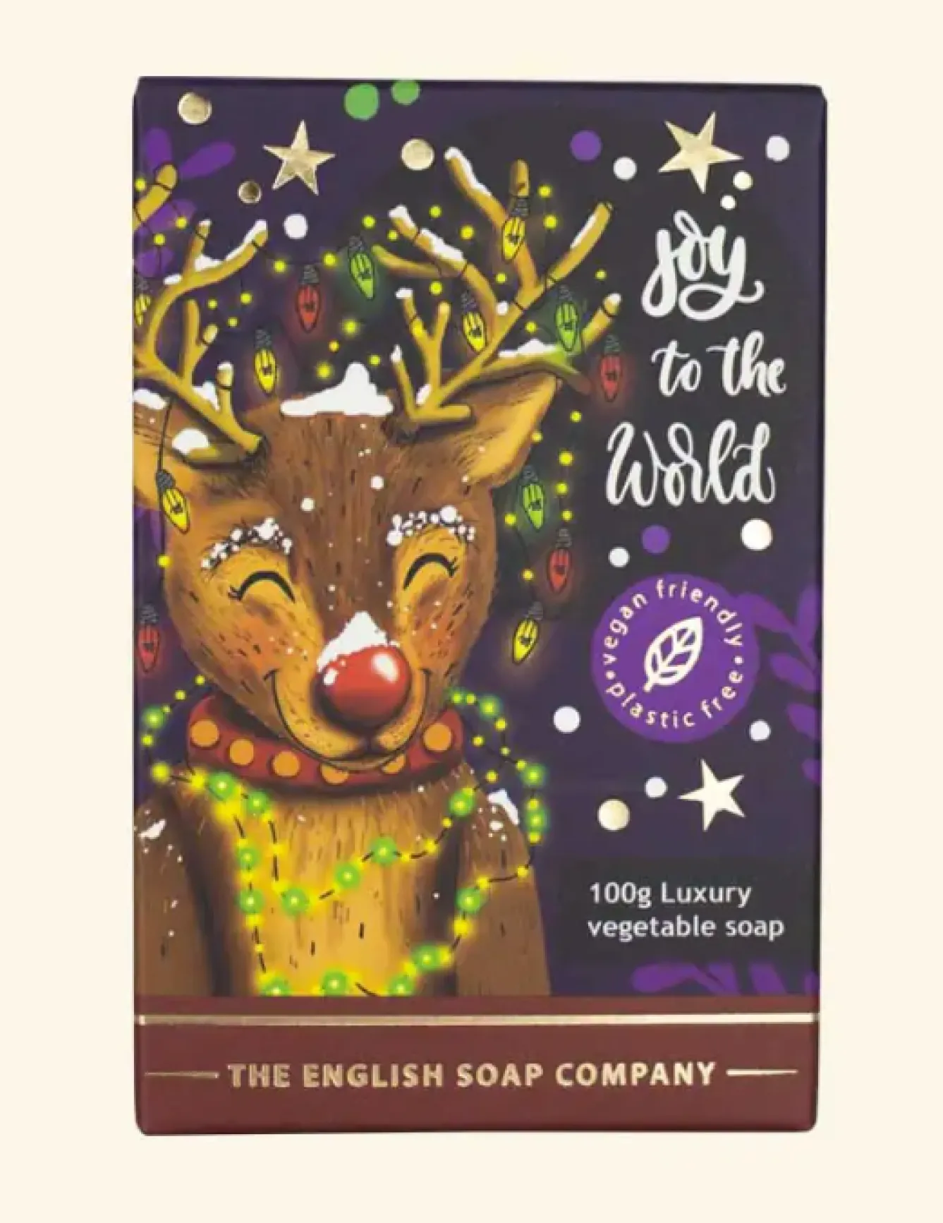 English Soap Company Christmas Reindeer Mini Soap - 100g- Soaps & Lotions